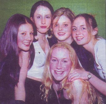 INNOCENZ: Hannah, Lisa, Stacie, Ellie and Sian.